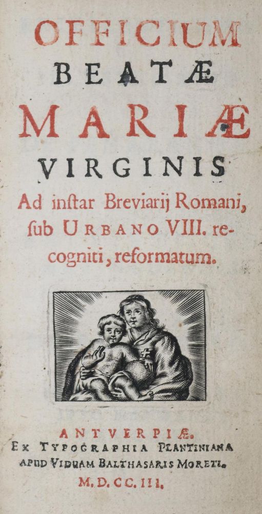 Große Abbildung Nr.2: 139-214 Officium: (Alte Drucke, Handschriften und Theologie)
