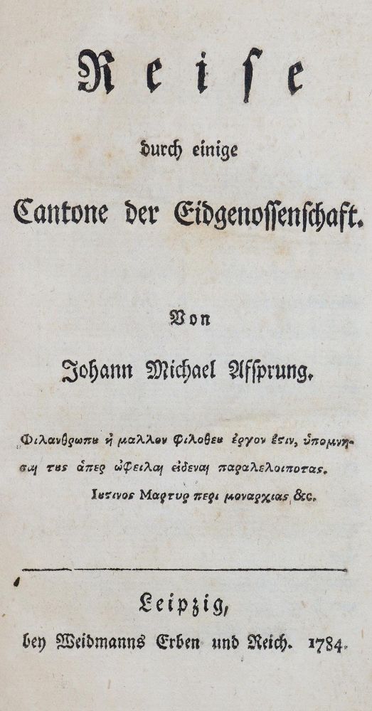 Große Abbildung Nr.1: 139-2144 Afsprung,J.M.: (Schweiz)