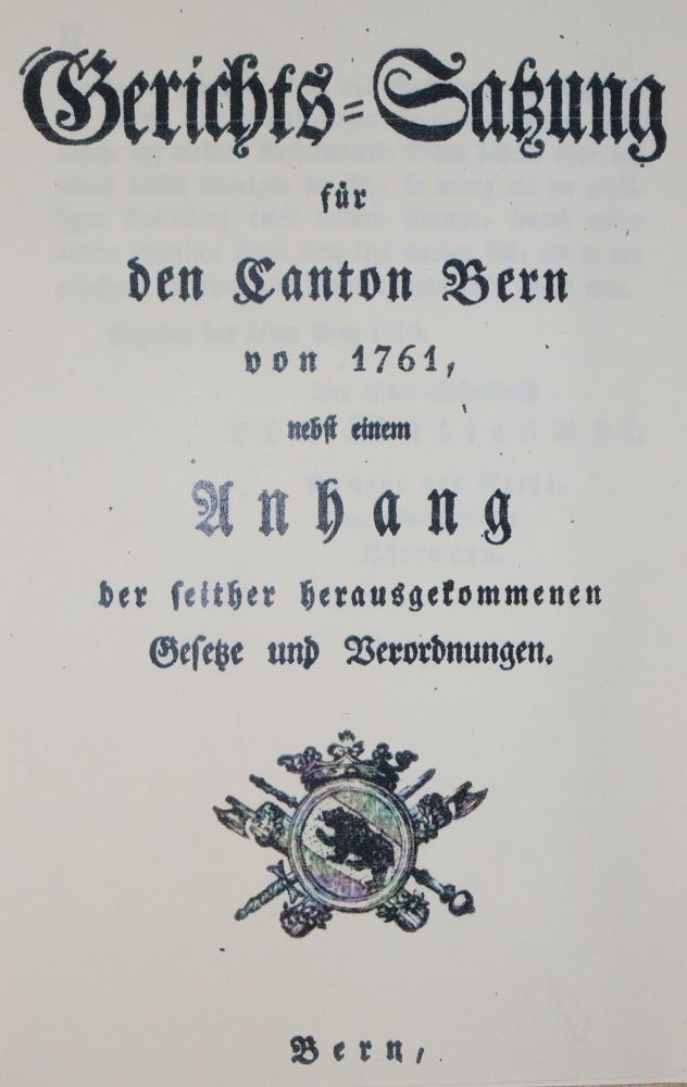 Große Abbildung Nr.1: 139-2156 Gerichts-Satzung: (Schweiz)