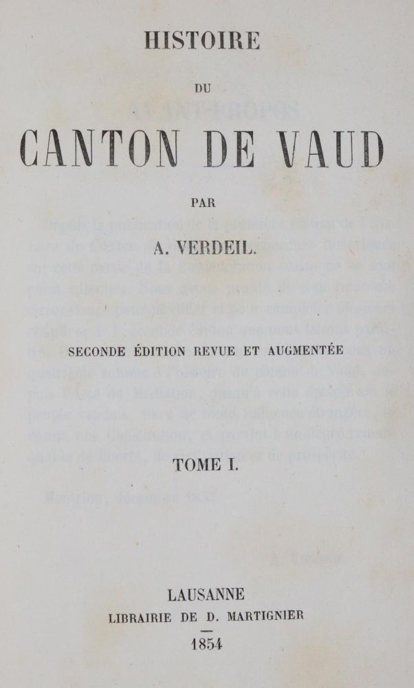 Große Abbildung Nr.1: 139-2172 Verdeil,A. u. E.H.Gaullieur.: (Schweiz, Waadt)