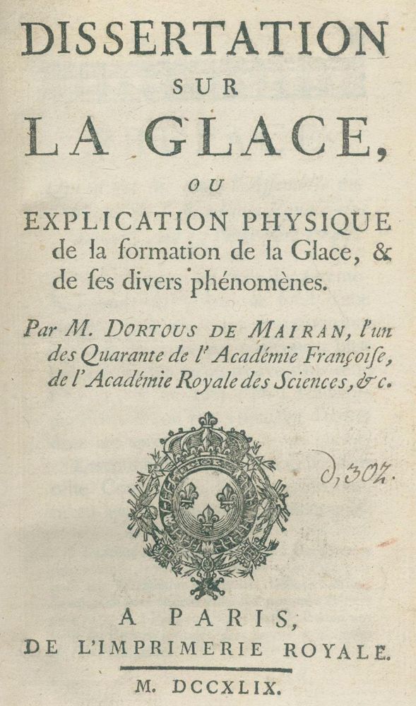Große Abbildung Nr.1: 139-2178 Dortous de Mairan (Jacques Jean).: (Verschiedene Länder - Geschichte, Alpen und Alpinismus)