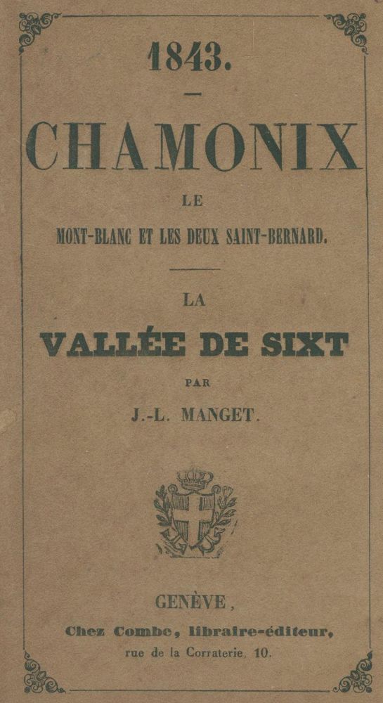 Große Abbildung Nr.1: 139-2185 Manget,J.L.: (Verschiedene Gebiete - Varia, Alpen und Alpinismus)