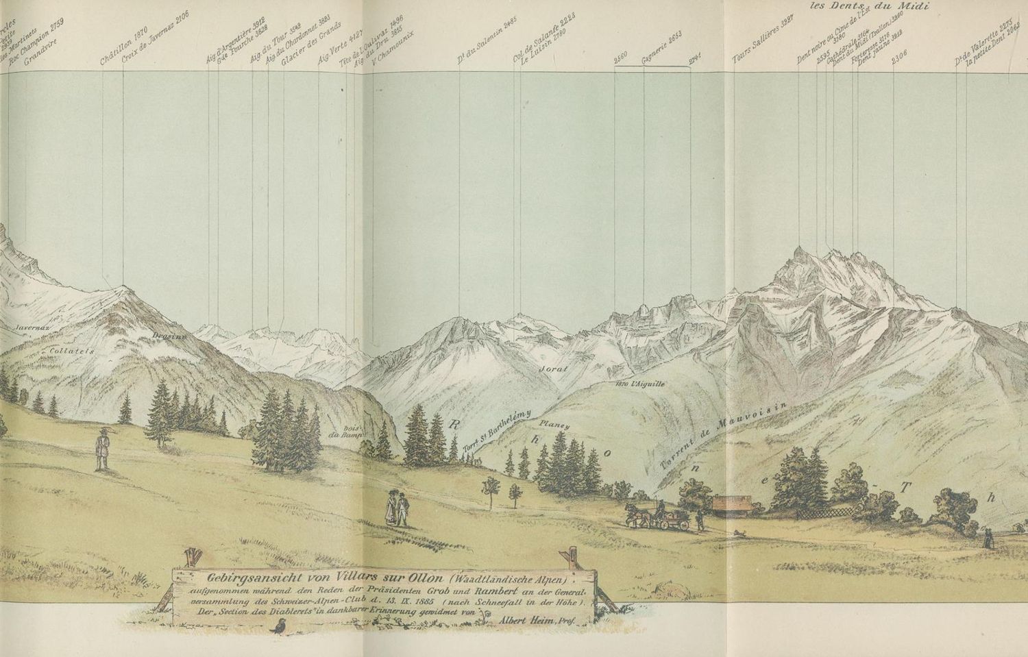Große Abbildung Nr.2: 139-2188 Beilagen: (Verschiedene Länder - Geschichte, Alpen und Alpinismus, Schweizer Alpenclub)