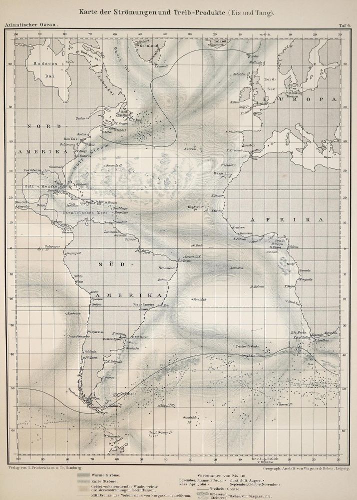 Große Abbildung Nr.1: 139-2193 Atlantischer Ozean.: (Verschiedene Länder - Geschichte, Atlanten)