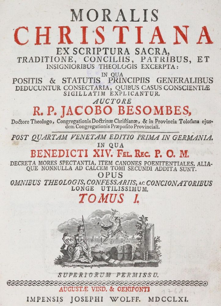 Große Abbildung Nr.1: 139-22 Besombes,J.: (Alte Drucke, Handschriften und Theologie)