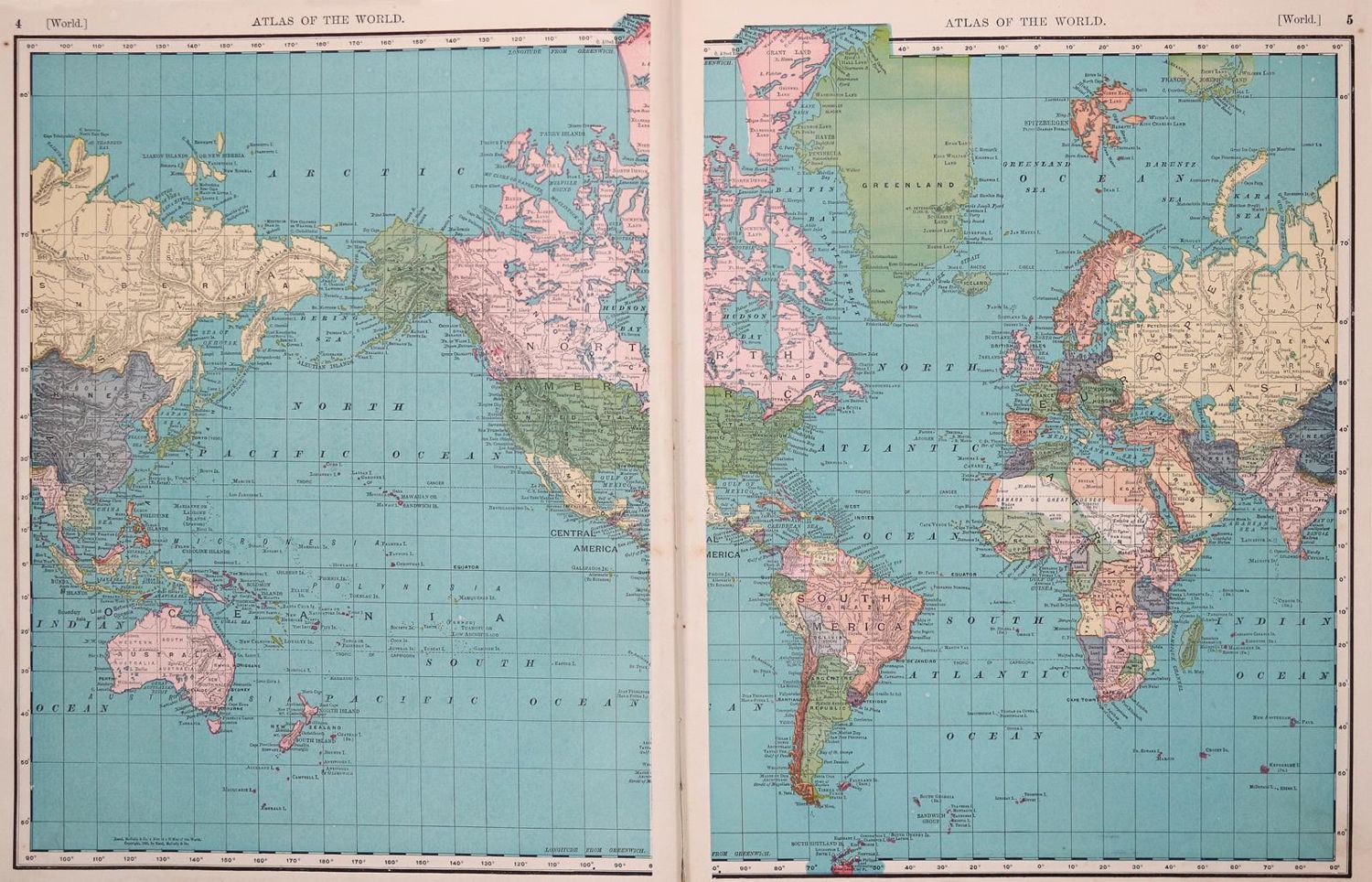 Große Abbildung Nr.1: 139-2203 Rand McNally & Co.: (Verschiedene Länder - Geschichte, Atlanten)