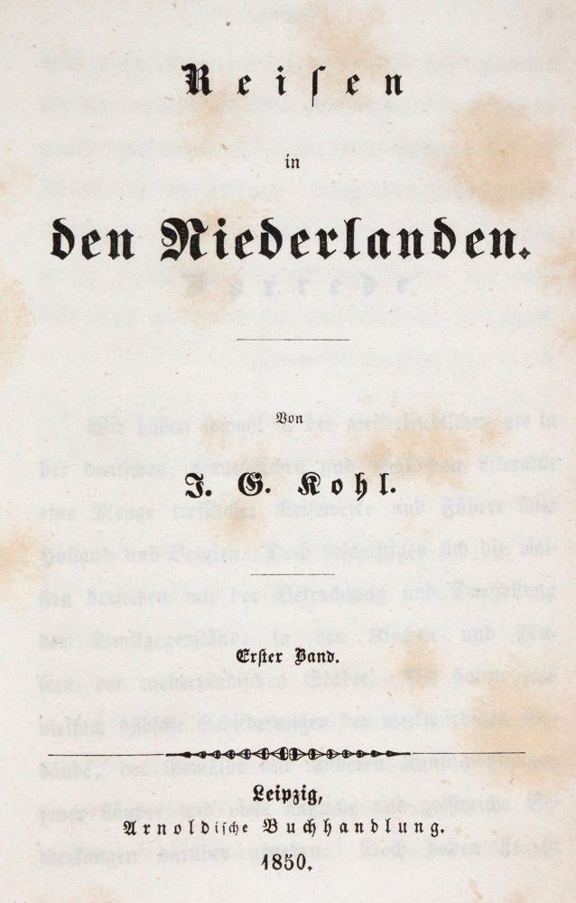 Große Abbildung Nr.1: 139-2219 Kohl,J.G.: (Verschiedene Länder - Geschichte, Benelux)