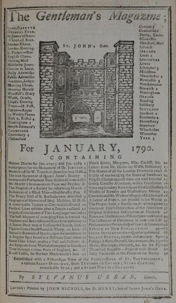 Große Abbildung Nr.6: 139-2236 Gentleman's Magazine, The,: (Verschiedene Länder - Geschichte)