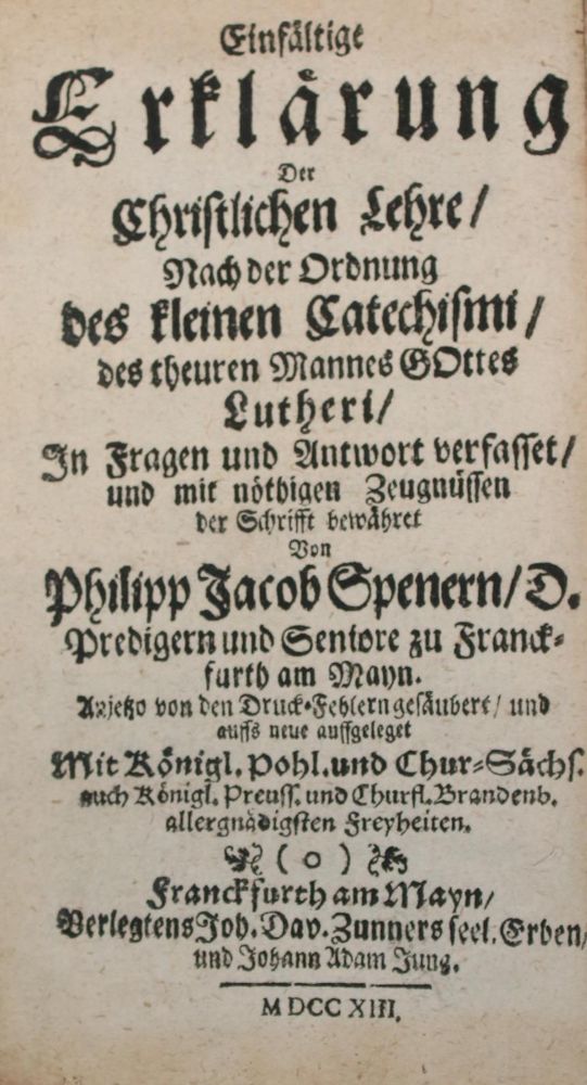 Große Abbildung Nr.2: 139-226 Porst,J.: (Alte Drucke, Handschriften und Theologie)