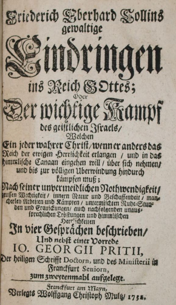 Große Abbildung Nr.3: 139-226 Porst,J.: (Alte Drucke, Handschriften und Theologie)