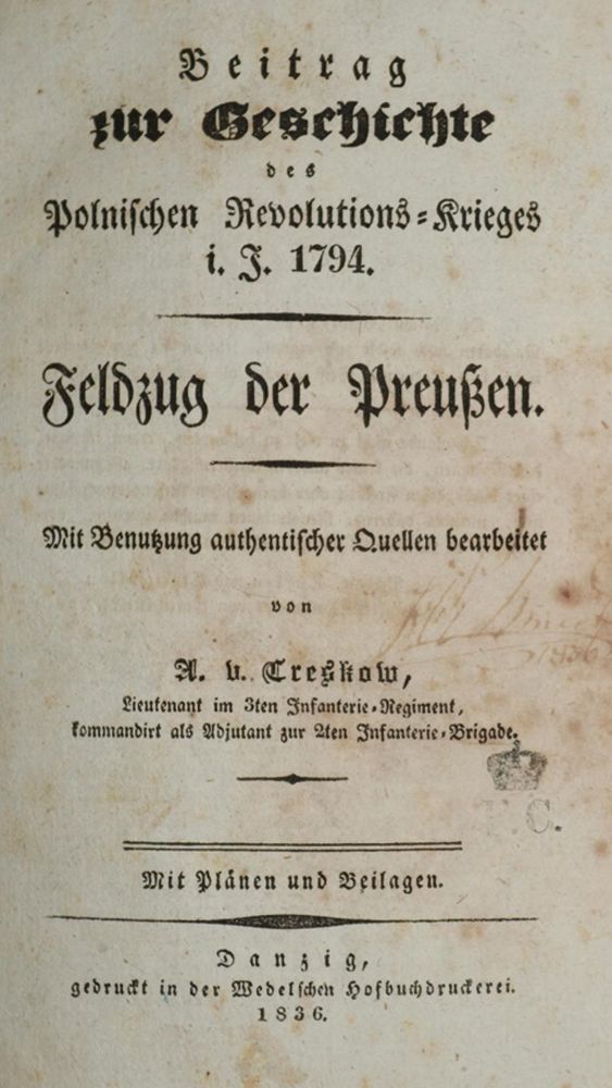 Große Abbildung Nr.1: 139-2278 Treskow,A.v.: (Verschiedene Länder - Geschichte, Polen)
