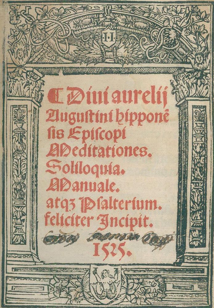 Große Abbildung Nr.1: 139-230 (Pseudo-)Augustinus, Aurelius.: (Alte Drucke, Handschriften und Theologie)