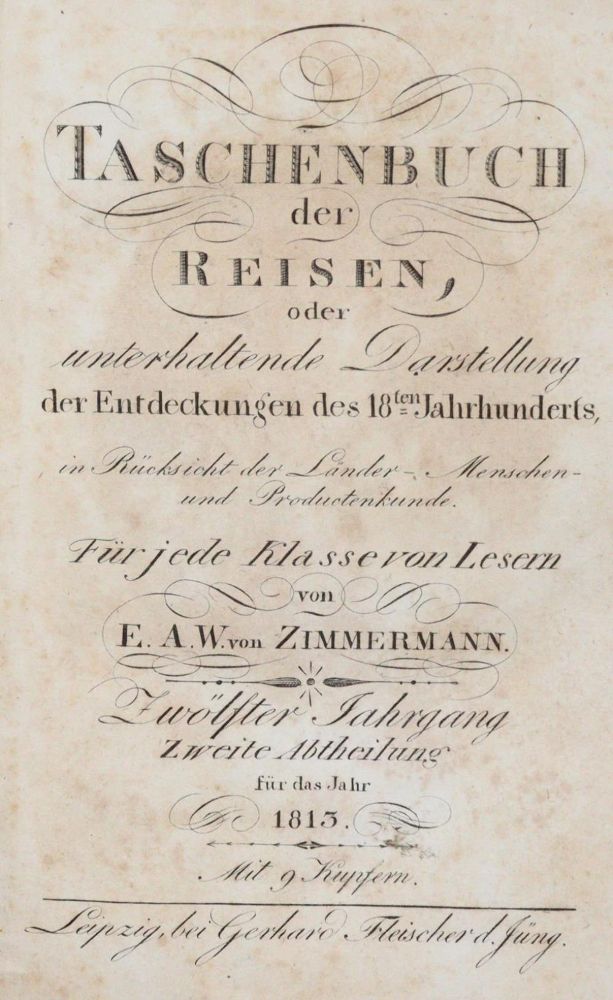Große Abbildung Nr.1: 139-2320 Zimmermann,E.A.W.v.: (Verschiedene Länder - Geschichte)