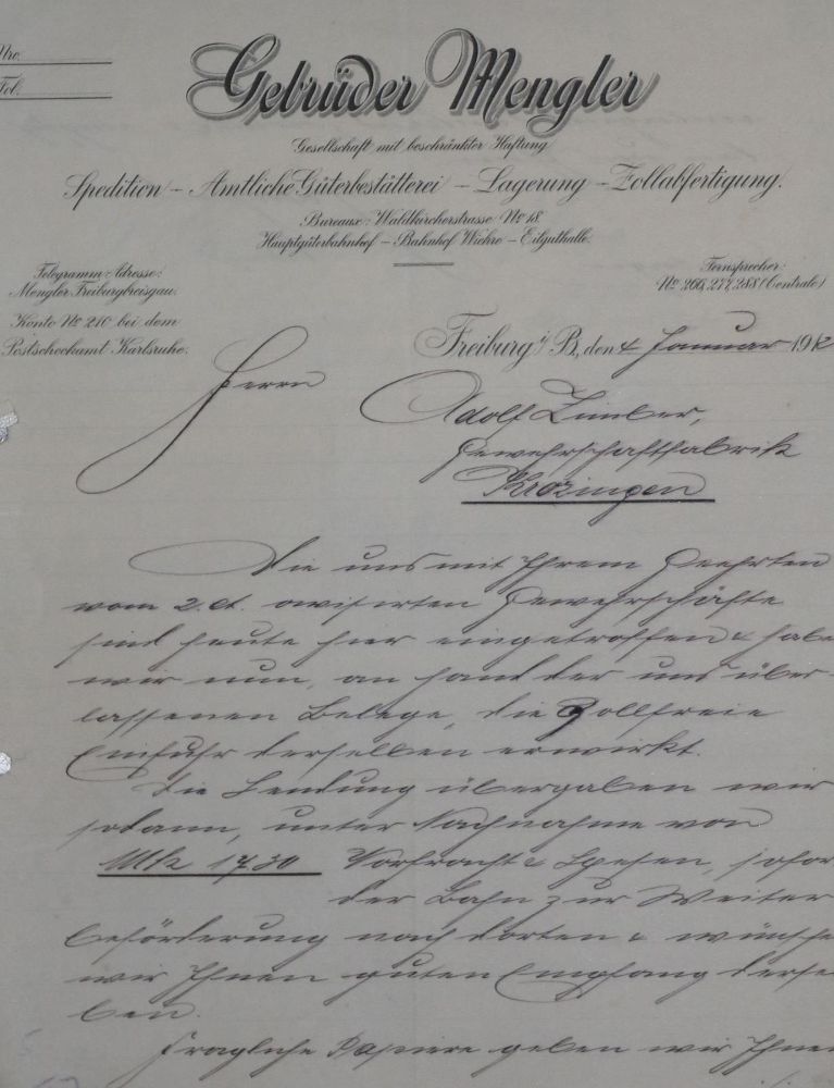 Große Abbildung Nr.1: 139-2322 Sägewerk Zimber.: (Bad Krozingen)
