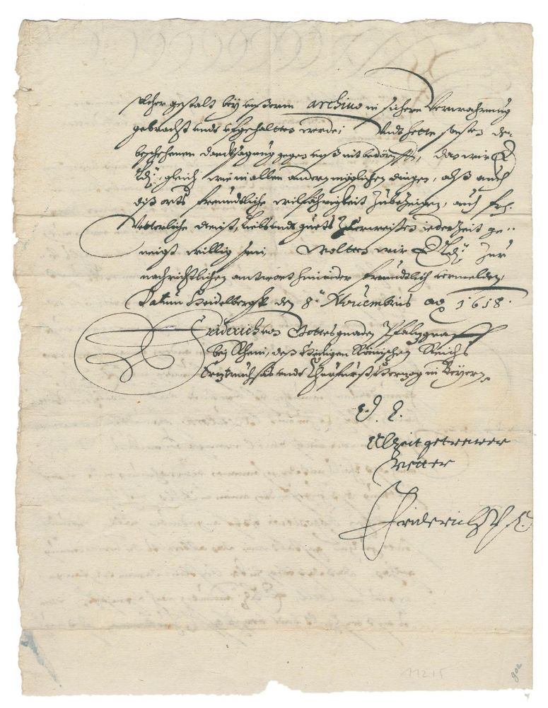 Große Abbildung Nr.2: 139-2325 Friedrich V, König von Böhmen: (Autographen)