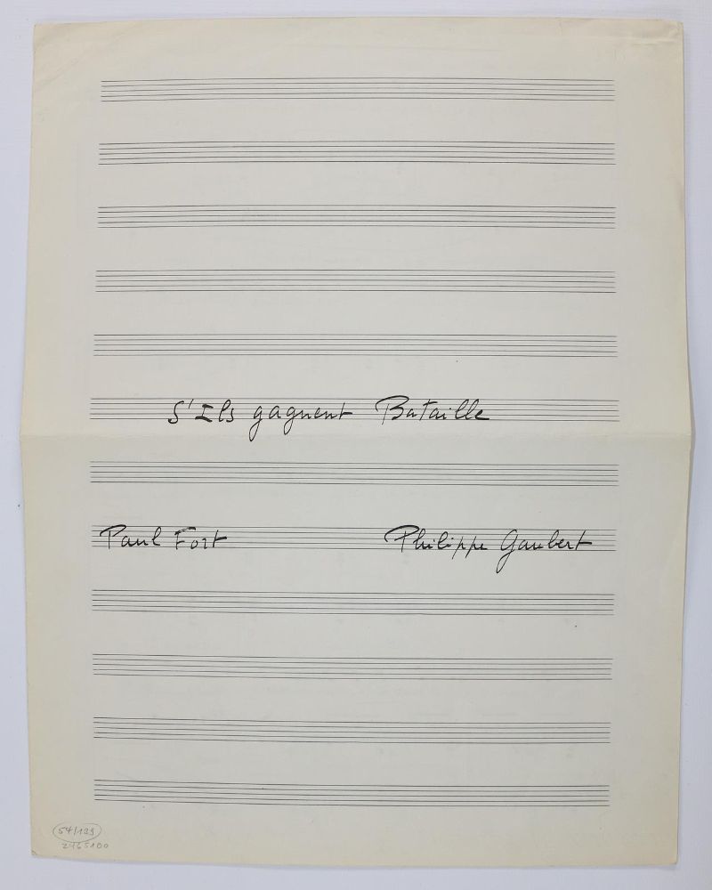 Große Abbildung Nr.2: 139-2327 Gaubert, Philippe,: (Autographen)