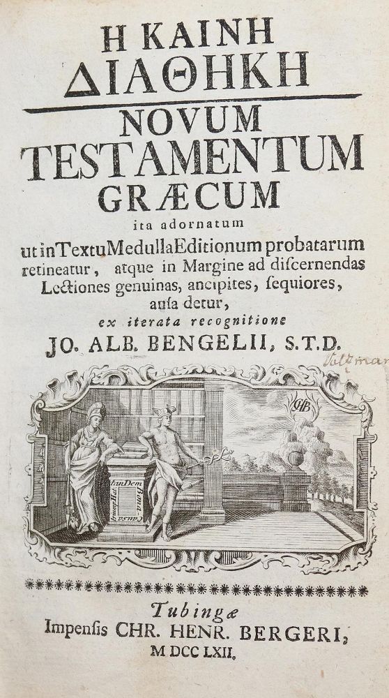 Große Abbildung Nr.1: 139-24 Bengel,J.A.: (Bibeln)