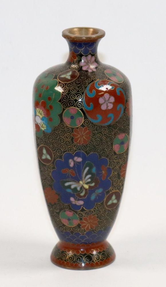 Große Abbildung Nr.1: 139-2461 Cloisonné Vase: (Asiatika)
