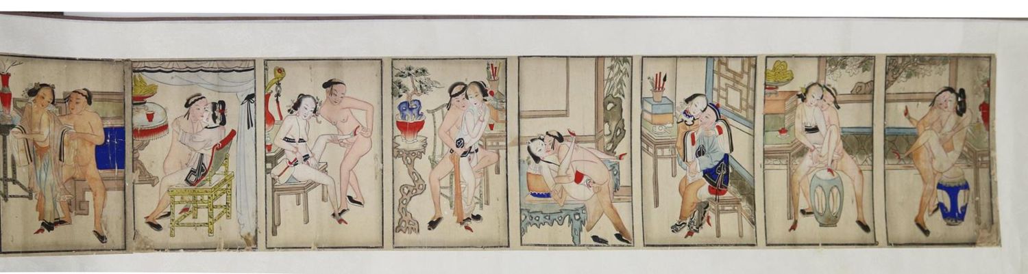 Große Abbildung Nr.11: 139-2494 Shunga Bildrolle: (Asiatika)