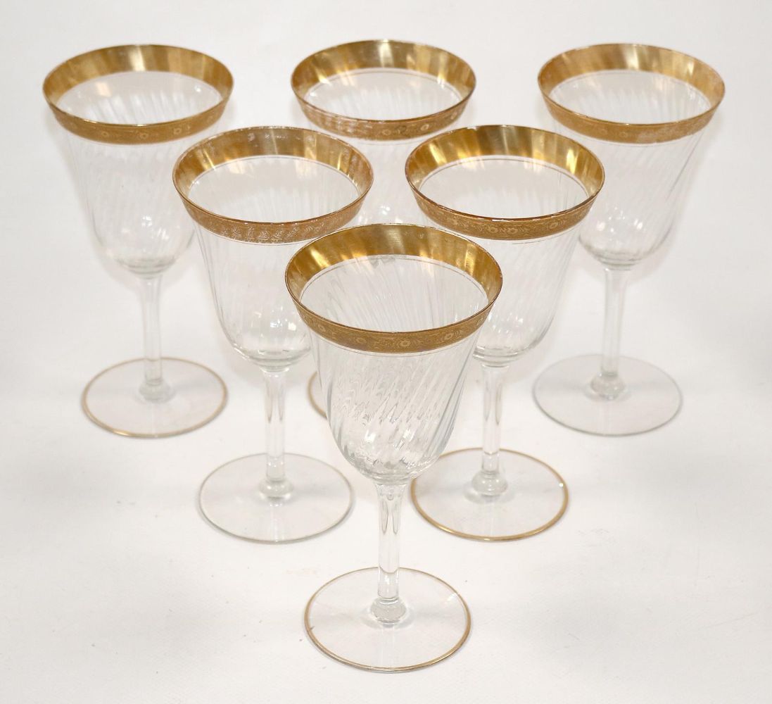 Große Abbildung Nr.1: 139-2513 6 Weissweingläser: (Glas)