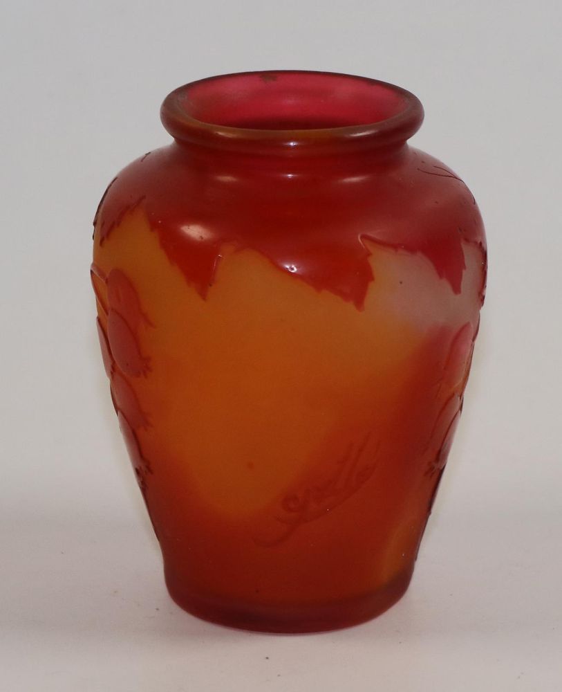 Große Abbildung Nr.22: 139-2514 Art Nouveau Vase: (Glas)