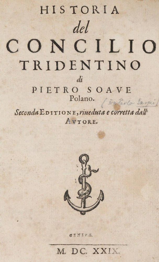 Große Abbildung Nr.1: 139-255 Soave,P. (d.i. P.Sarpi).: (Alte Drucke, Handschriften und Theologie)