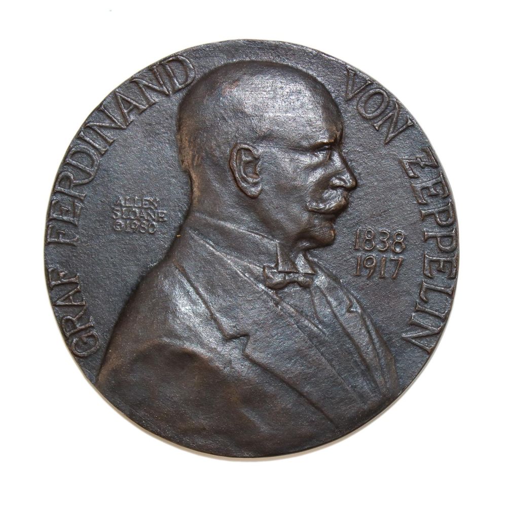 Große Abbildung Nr.1: 139-2611 Bronze Großmedaille.: (Münzen und Medaillen, Zeppelin)