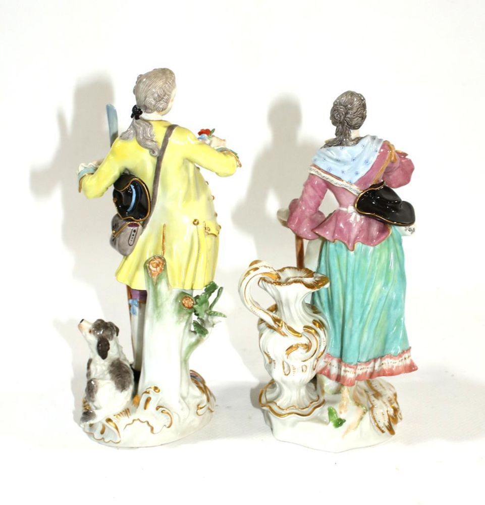 Große Abbildung Nr.2: 139-2645 Meissen Schäfer u. Schäferin.: (Porzellan u. Keramik, Meissen)