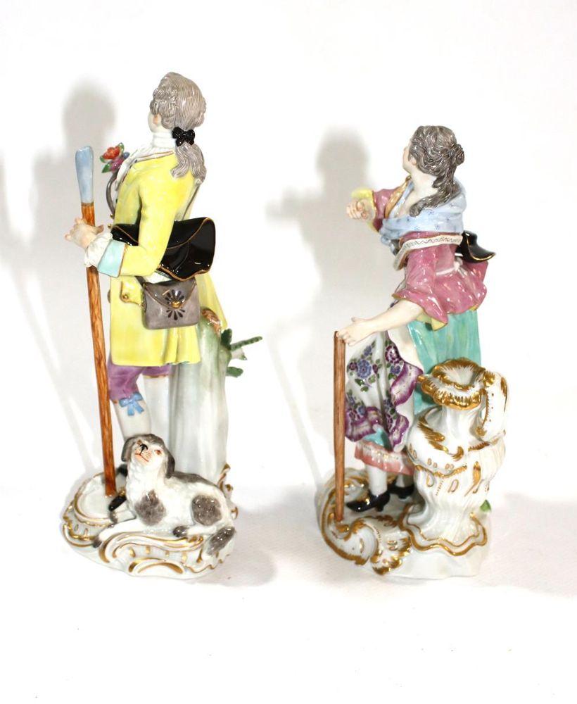 Große Abbildung Nr.3: 139-2645 Meissen Schäfer u. Schäferin.: (Porzellan u. Keramik, Meissen)