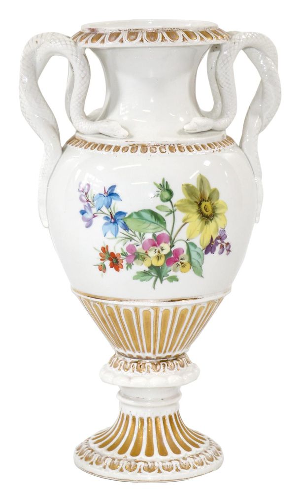 Große Abbildung Nr.1: 139-2646 Schlangenhenkelvase,: (Porzellan u. Keramik, Meissen)
