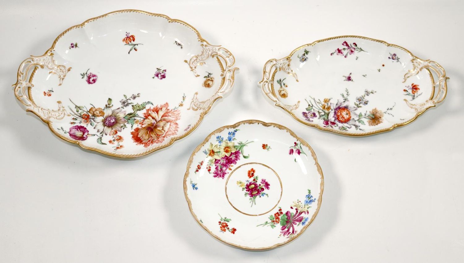 Große Abbildung Nr.1: 139-2648 Nymphenburg 2 Anbietschalen.: (Porzellan u. Keramik)