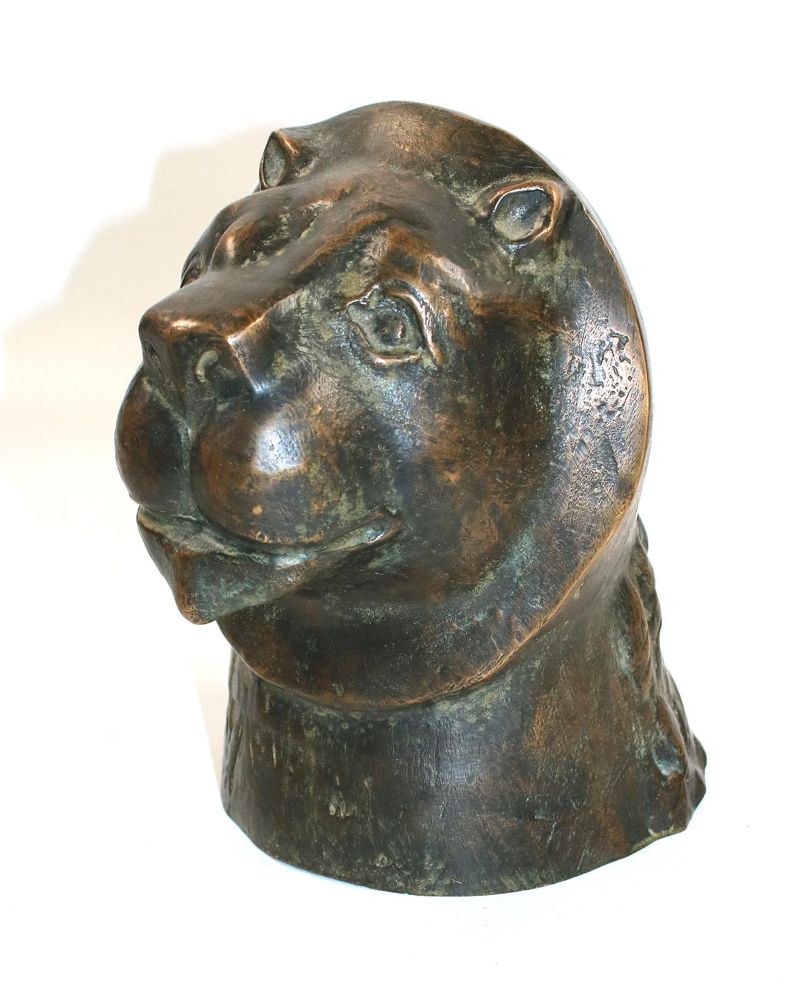 Große Abbildung Nr.2: 139-2705 Prächtiger Löwenkopf: (Skulpturen - Plastiken)