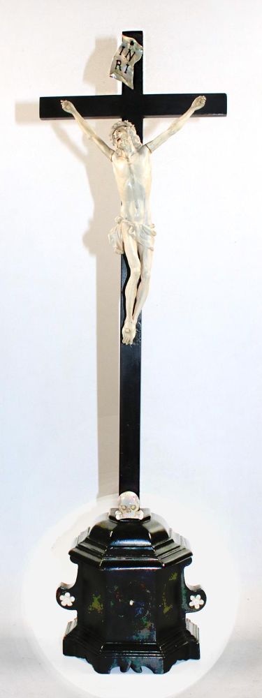 Große Abbildung Nr.1: 139-2706 Christus Dieppe,: (Skulpturen - Plastiken, Religiöse Volkskunst)