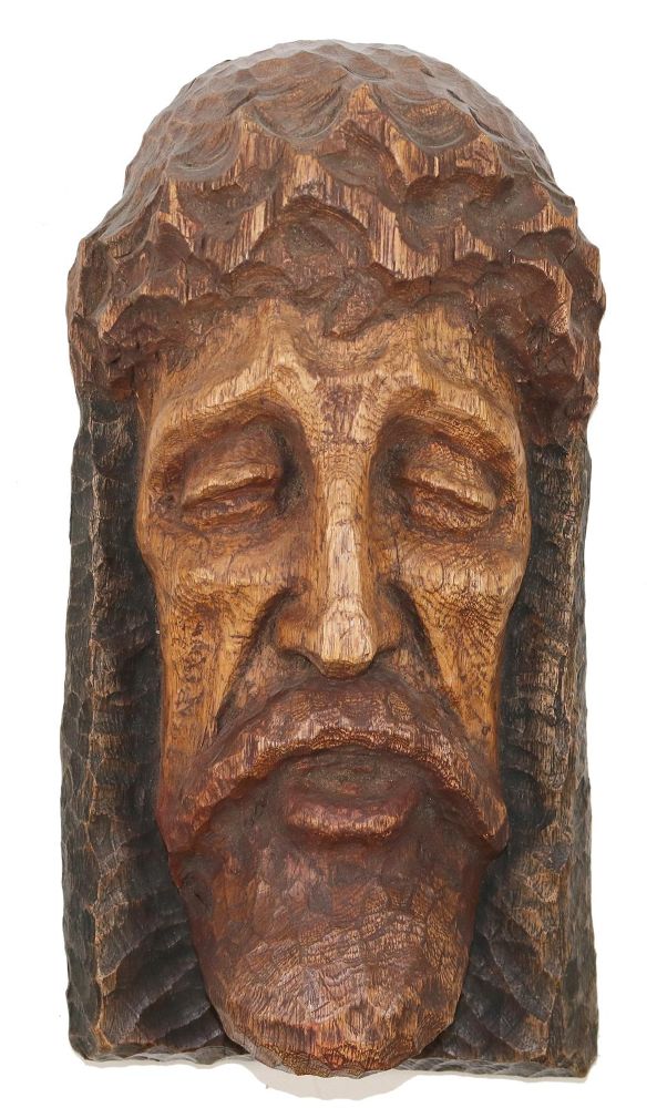 Große Abbildung Nr.1: 139-2711 Christus Bergpredigt.: (Skulpturen - Plastiken, Volkskunst)