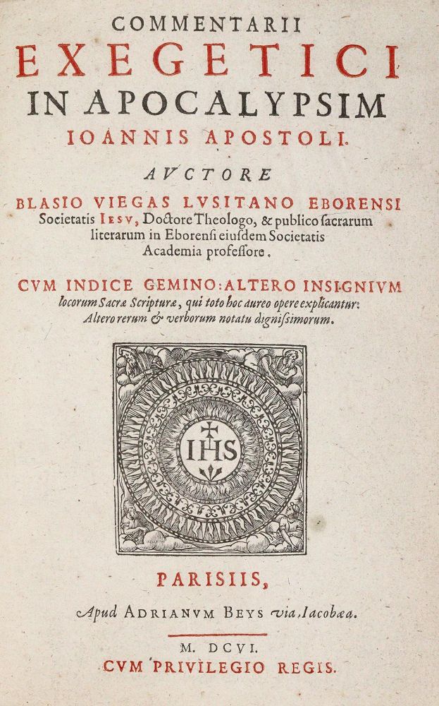 Große Abbildung Nr.1: 139-284 Viegas,B.: (Alte Drucke, Handschriften und Theologie)