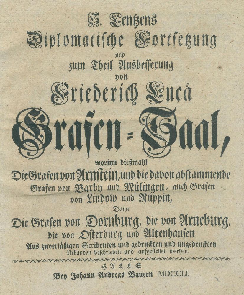 Große Abbildung Nr.1: 139-295 Lentz,S.: (Genealogie und Heraldik)