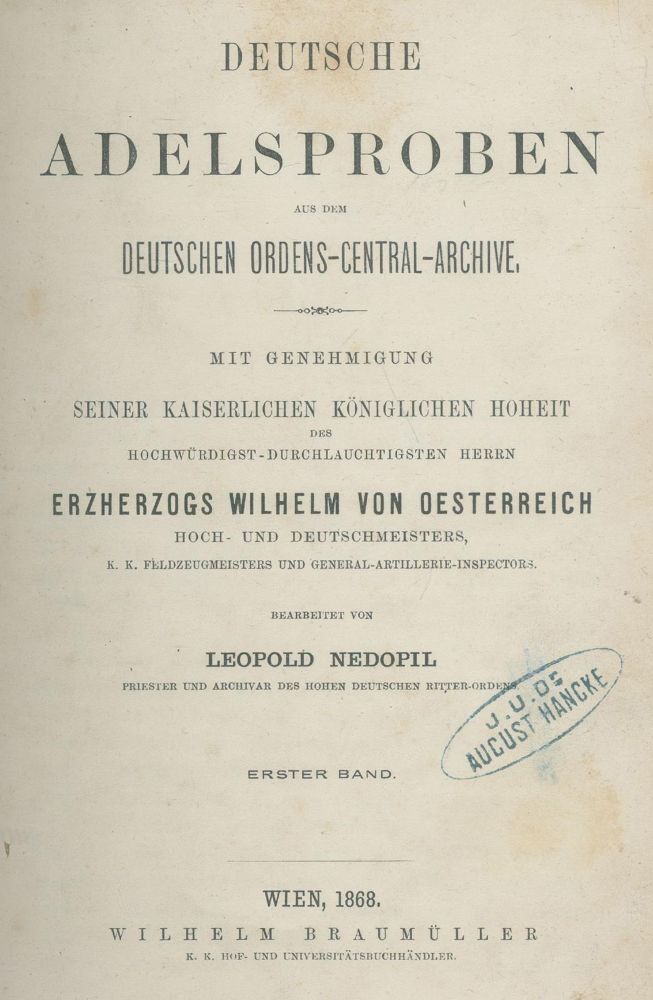 Große Abbildung Nr.1: 139-296 Nedopil,L.: (Genealogie und Heraldik, Österreich)