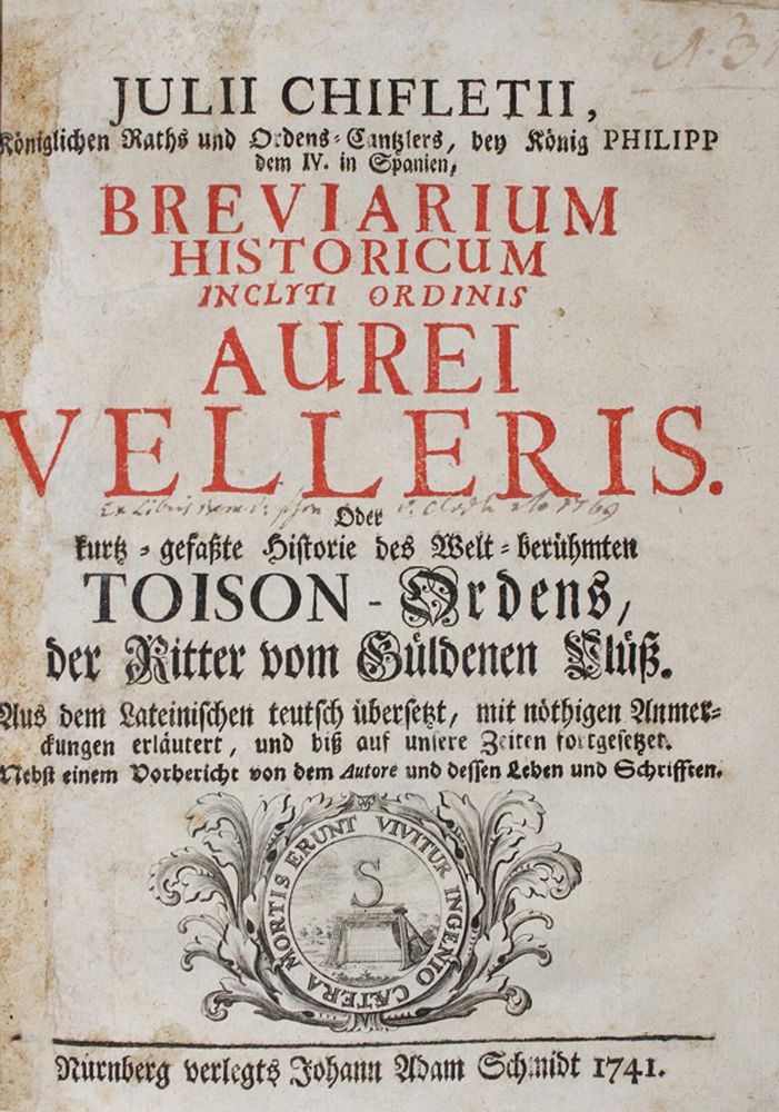 Große Abbildung Nr.1: 139-297 Chiflet,J.: (Genealogie und Heraldik, Orden)