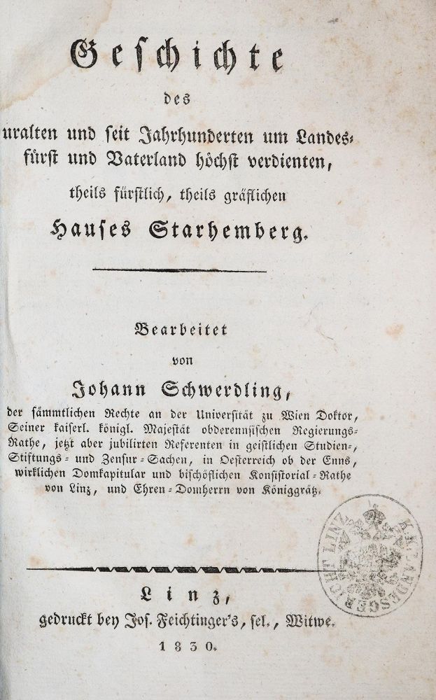 Große Abbildung Nr.1: 139-299 Schwerdling,J.: (Genealogie und Heraldik)