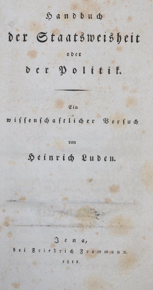 Große Abbildung Nr.1: 139-307 Luden,H.: (Politik und Staatswissenschaften)