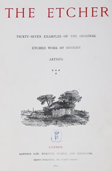 Große Abbildung Nr.1: 139-3079 Etcher, The,: (Künstlergraphik, 37 Radierungen in:)