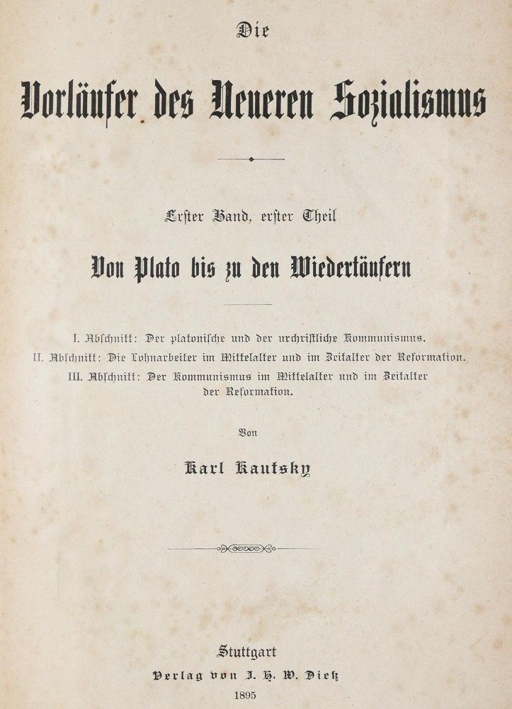 Große Abbildung Nr.1: 139-310 Bernstein,E. u.a.: (Sozialismus)