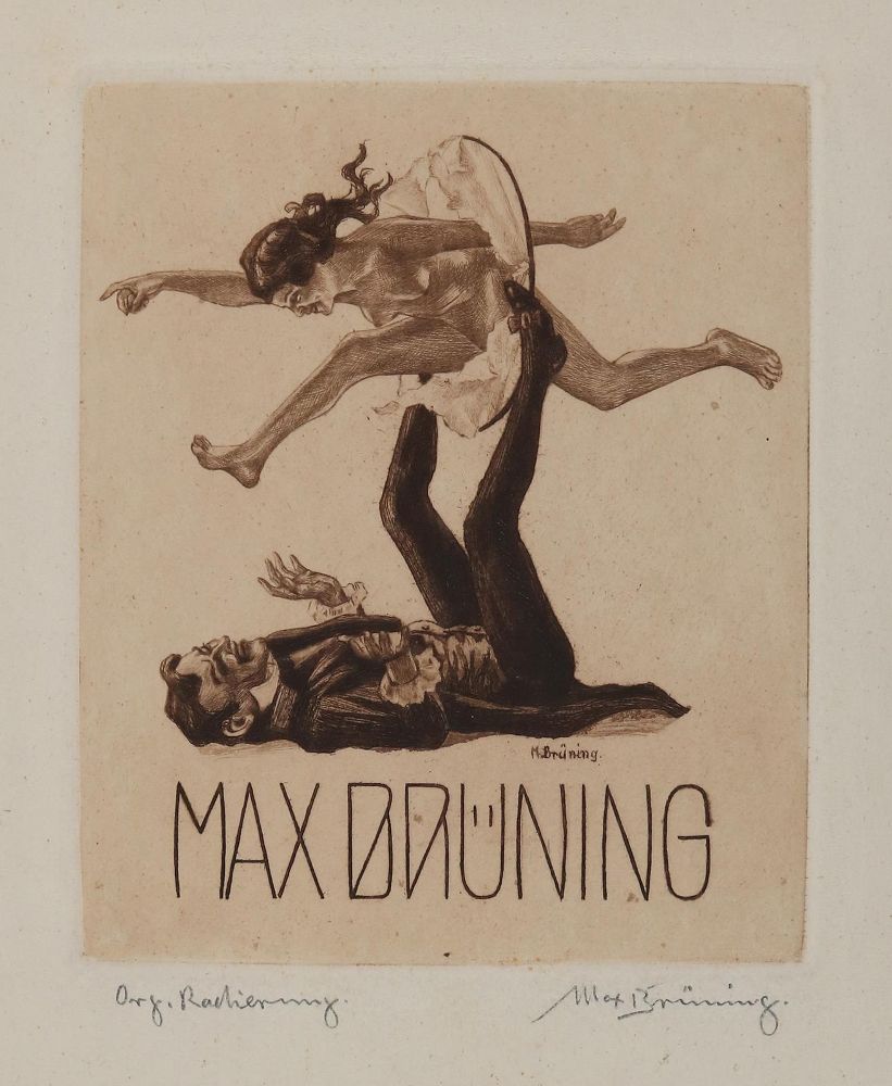 Große Abbildung Nr.1: 139-3256 Brüning, Max: (Künstlergraphik, Erotika - Galantes)
