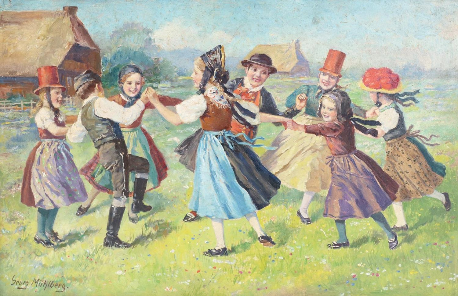 Große Abbildung Nr.1: 139-3510 Mühlberg, Georg: (Künstlergraphik)