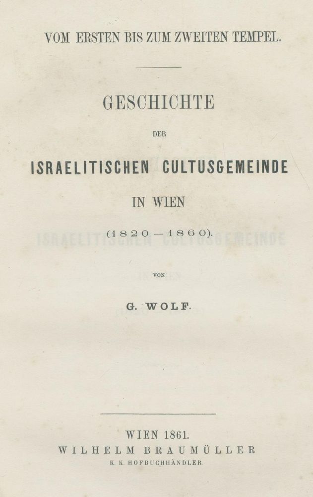 Große Abbildung Nr.1: 139-360 Vier Werke.: (Judaica)