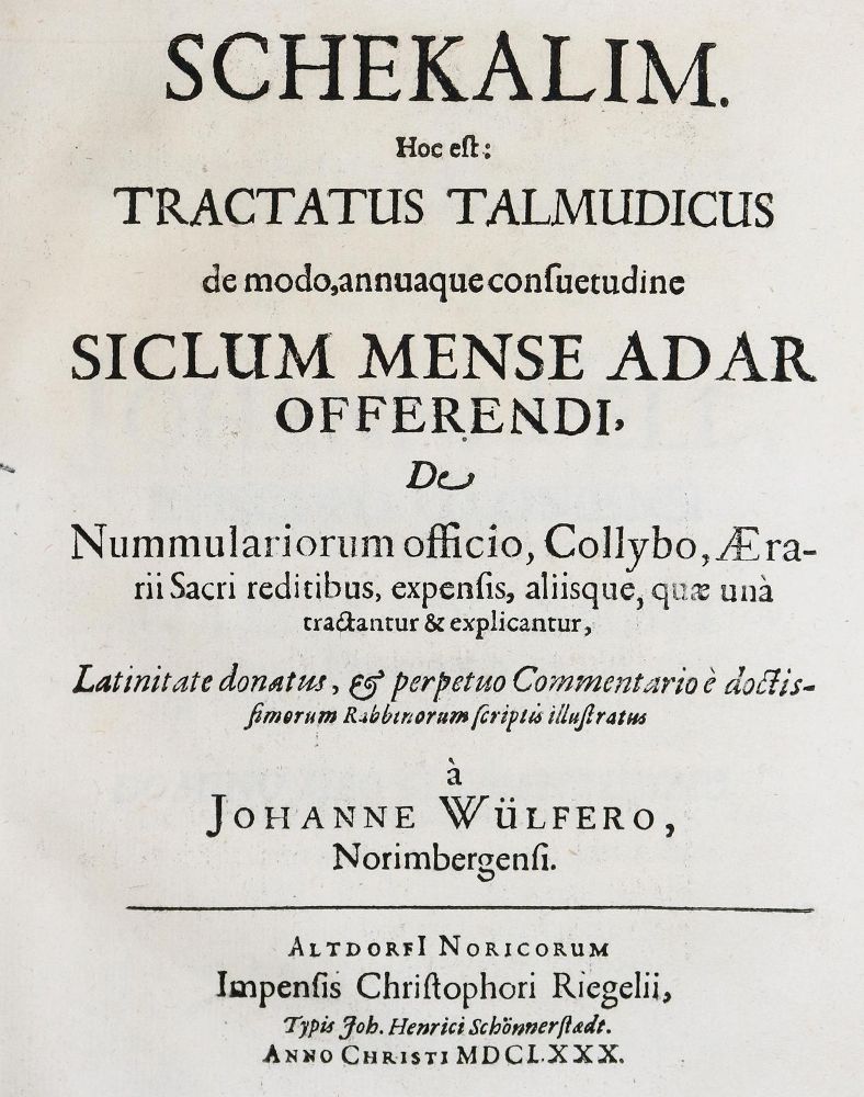 Große Abbildung Nr.1: 139-364 Wülfer,J.: (Judaica)