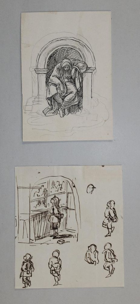 Große Abbildung Nr.4: 139-3649 Spitzweg-Umkreis.: (Künstlergraphik)