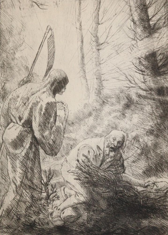 Große Abbildung Nr.2: 139-3685 Legros, Alphonse: (Künstlergraphik, Totentanz)