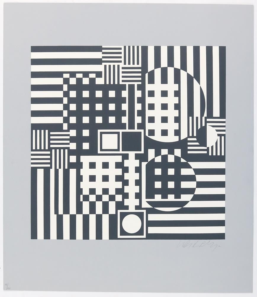 Große Abbildung Nr.1: 139-3703 Vasarely, Victor von: (Künstlergraphik)