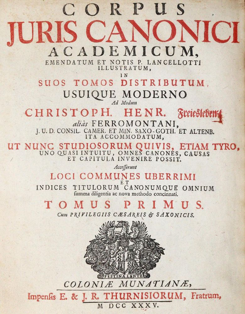 Große Abbildung Nr.1: 139-374 Freiesleben,C.H. (Hrsg.).: (Juridica und Kriminologie)